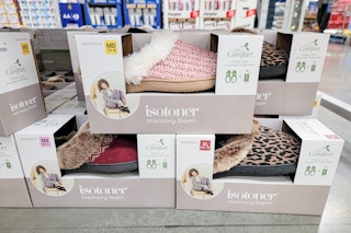 stack of ladies slippers