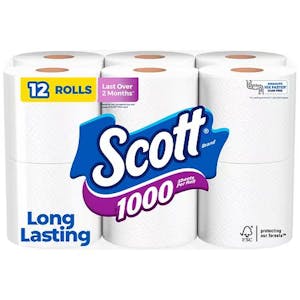 2 Scott 1000 Toilet Paper Packs