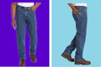 kirkland signature mens jeans stock collage
