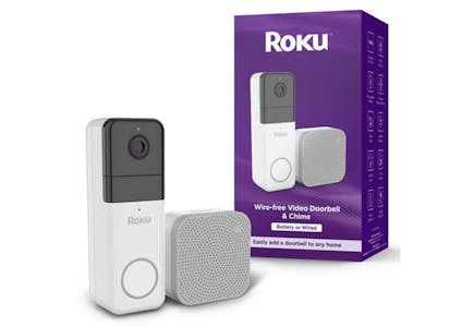 Roku Wire-Free Video Doorbell Set