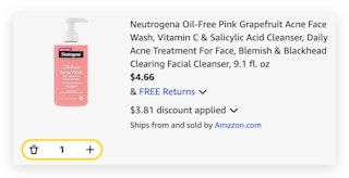 Neutrogena Oil-Free Pink Grapefruit Acne Face Wash