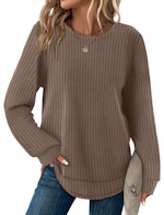 Women's Waffle Knit Tunic Top