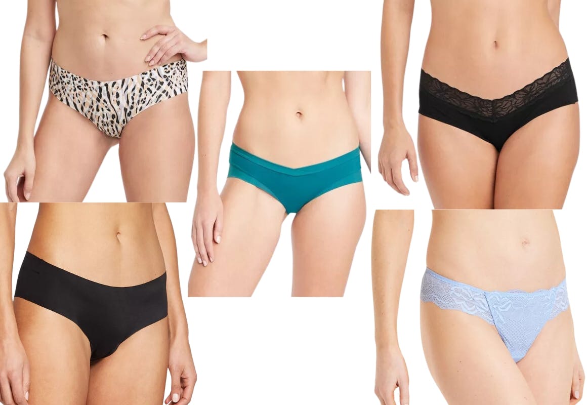 5 Auden or Colsie Women's Underwear