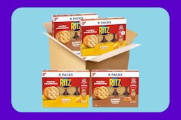 Ritz Sandwich Crackers Variety Pack, as Low as $8.75 on Amazon card image