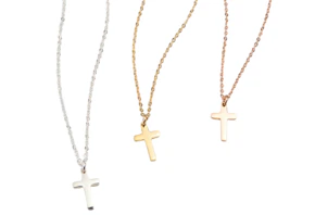 18K Gold-Plated Cross Necklace