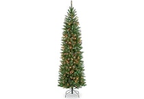 Pre-Lit Slim Christmas Tree