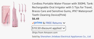 amazon-water-flosser-cart