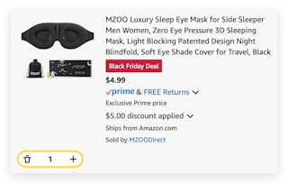 MZOO Luxury Sleep Eye Mask