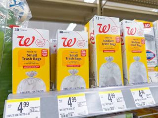 walgreens trash bags
