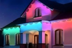 permanent outdoor lights on a house