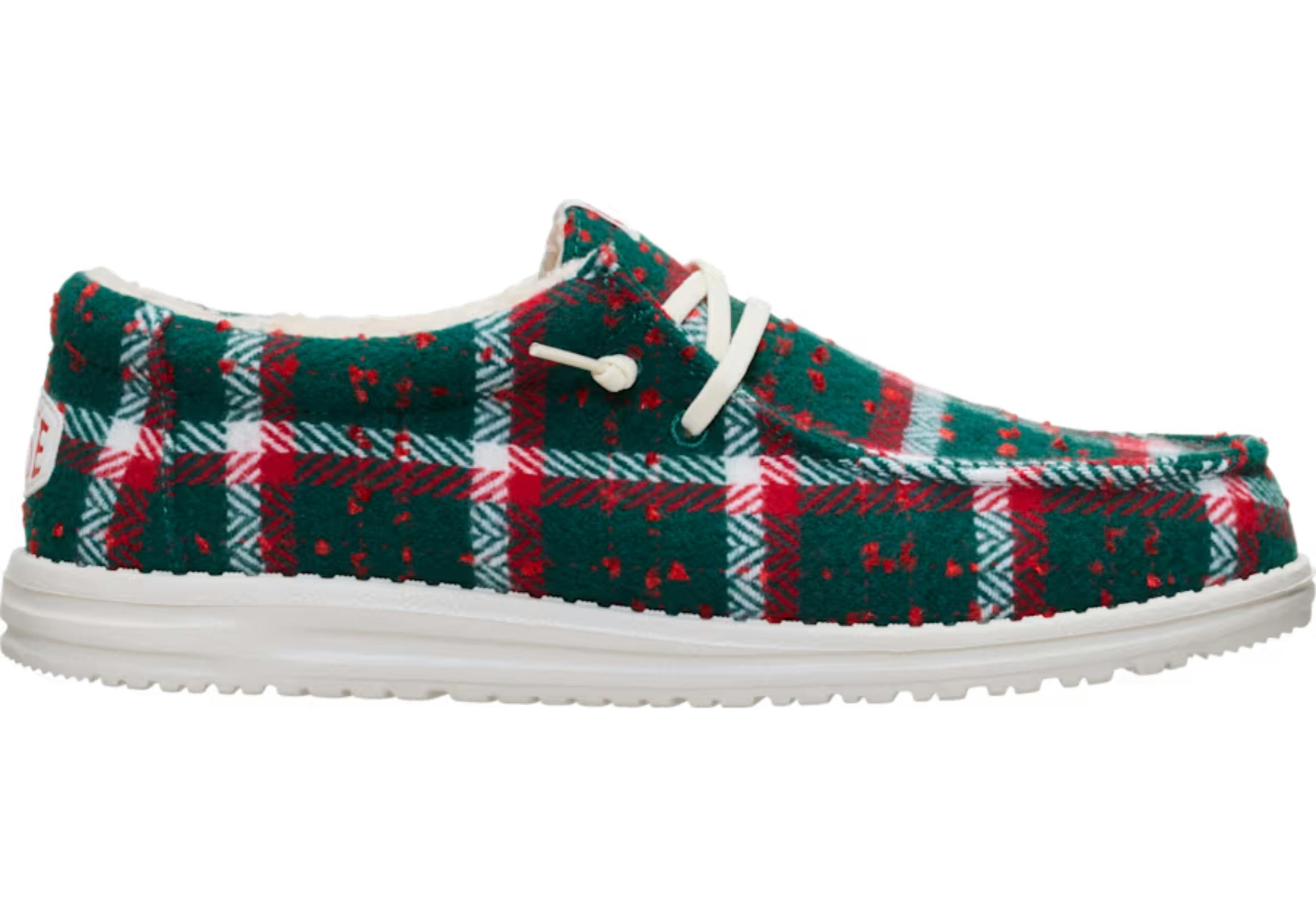 Hey Dude Men's Wally Plaid Shoes