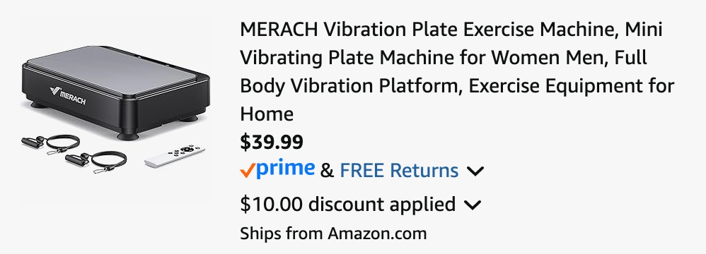 Amazon Vibration Plate Exercise Machine 2025