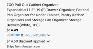 cart organizer