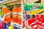 dollar general crush, mountain dew, coca-cola 3-photo collage
