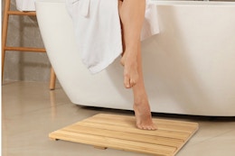 Bamboo Bath Mat, Only $16.49 With Amazon Coupon (Reg. $39.99) card image