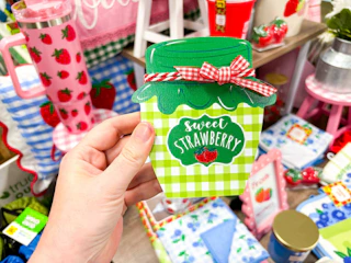 dollar general strawberry block art