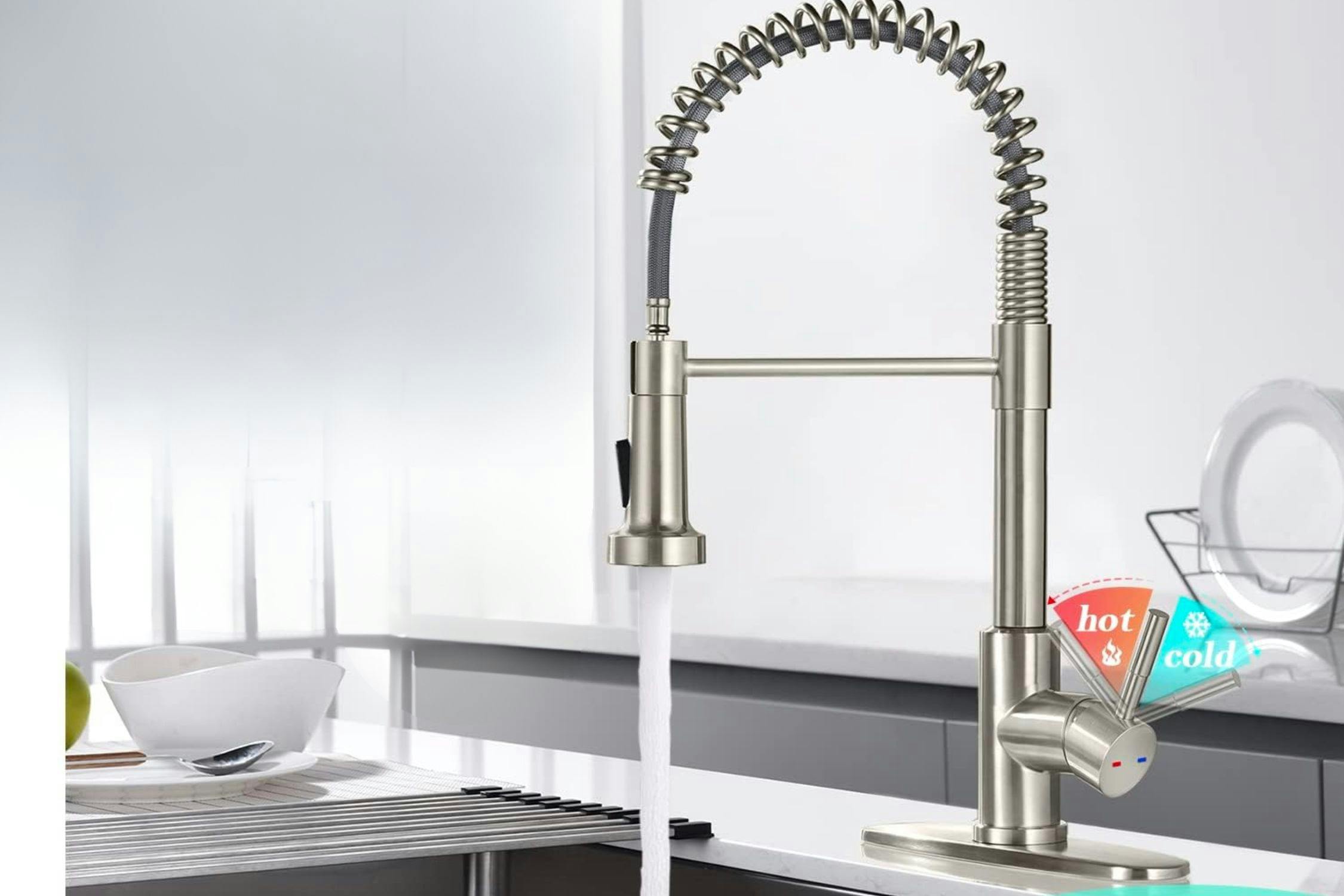 Kitchen Sink Faucet With PullDown Sprayer, Only 34 on Amazon The
