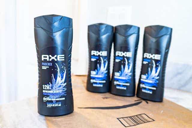Axe Body Wash: Get 4 Bottles for $10.39 on Amazon (Reg. $18) card image