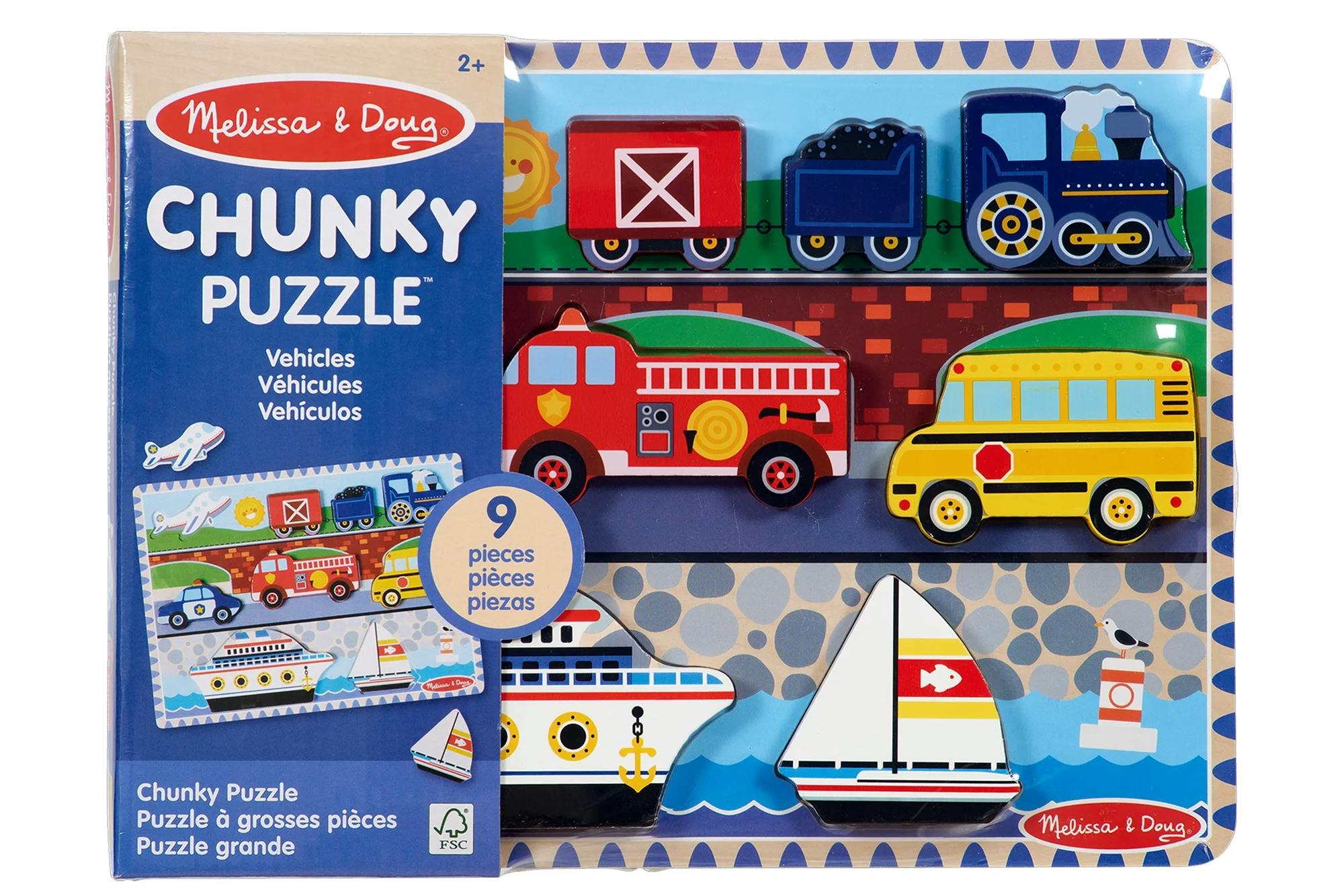 Melissa & Doug Wooden Chunky Puzzle