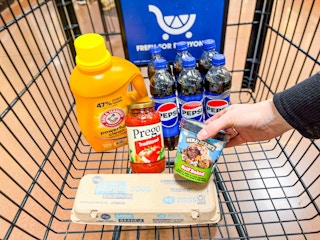 kroger matchup groceries in shopping cart