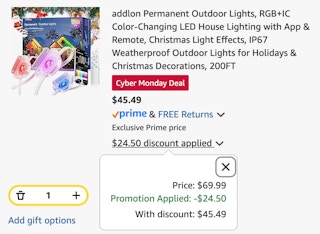 xmas permanent lights