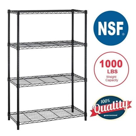 4-Shelf Wire Shelving Unit