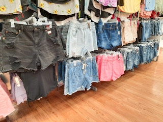 walmart womens jean shorts area shot