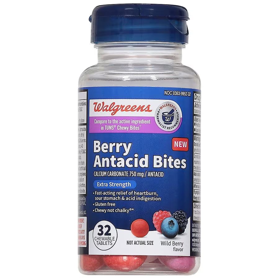 2 Walgreens Antacid Bites