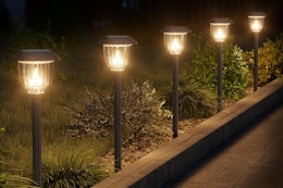 Outdoor Solar Pathway Light 2-Pack, Just $5.05 on Amazon  card image