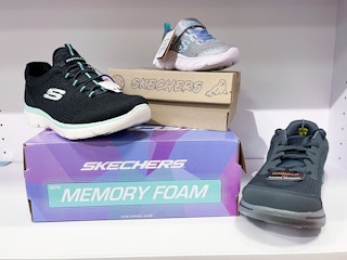 kids, women, and men's skechers shoes