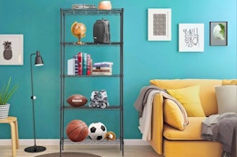 Ending Soon: $100 Heavy-Duty Shelving Unit, Now Just $40 at Walmart card image