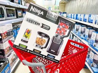 ninja kitchen system sitting on a target cart