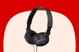 Sony ZX Series Wired On-Ear Headphones, Black MDR-ZX110