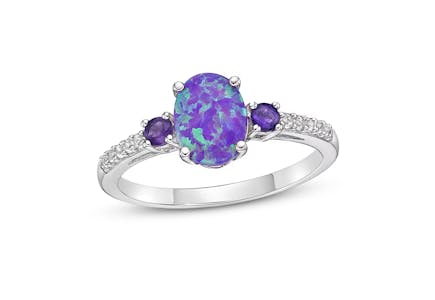 Kay Jewelers Lab-Created Opal Sterling Silver Ring