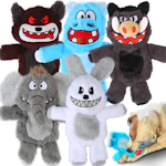 Squeaky Dog Plush Toys 5-Pack