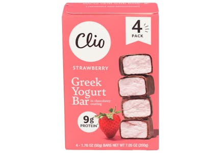 2 Clio Yogurt Bar Packs