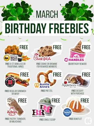 March Birthday Freebies