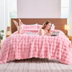 Faux Fur Comforter Set