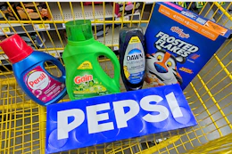 dollar general matchup groceries in cart