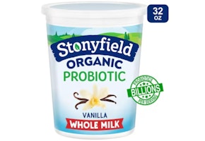 2 Stonyfield Organic Yogurts