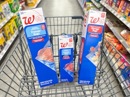 walgreens food storage bags in cart