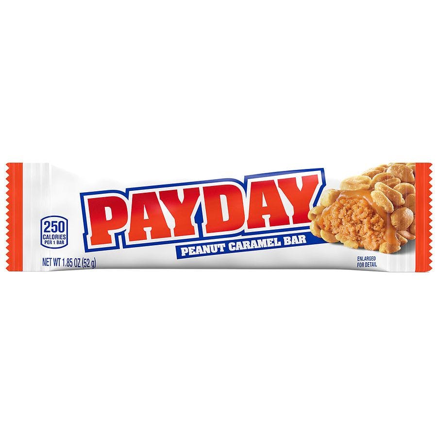 2 Payday Peanut & Caramel Candy Bars