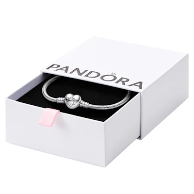 Pandora Moments Heart Clasp Bracelet, 7.1 in