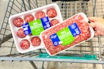 kroger sausage meatballs in shopping cart
