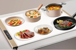 This $52 Food Warming Mat Drops to Just $14.99 on Amazon card image