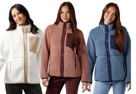 32 Degrees Women’s Sherpa Jacket