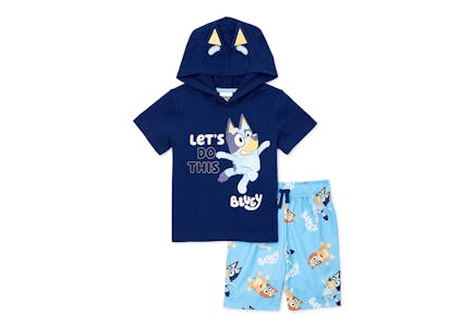 Bluey Toddler Hooded Top and Shorts Set