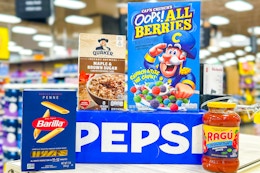 fred meyer matchup groceries on store shelf