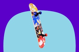 Stock image of the Sonic And Friends 31" Skateboard featuring four characters