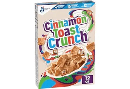 2 Cinnamon Toast Crunch Cereals